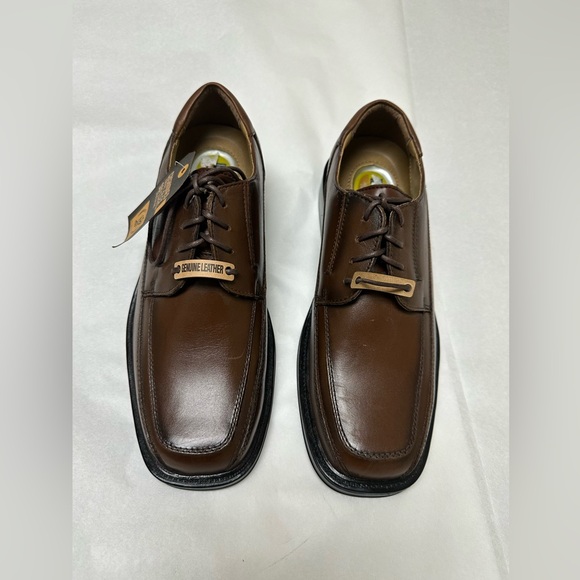 New Dockers Mens Perspective Leather Oxford Dress Shoe Tan Leather